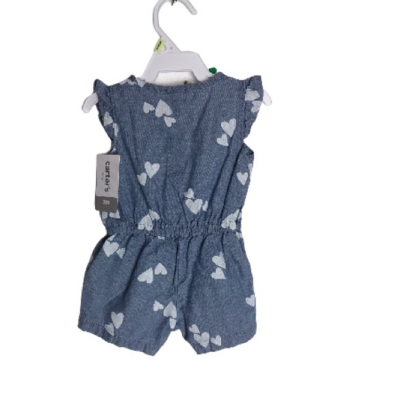 NWT Carter's Romper - Heart Pattern - Picture 6 of 8